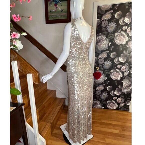 BHLDN Surrey Dress Silver Sequin dress - Picture 5 of 5